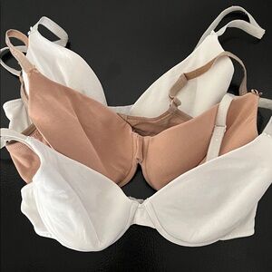 Victoria's Secret Cream and Brown Bras